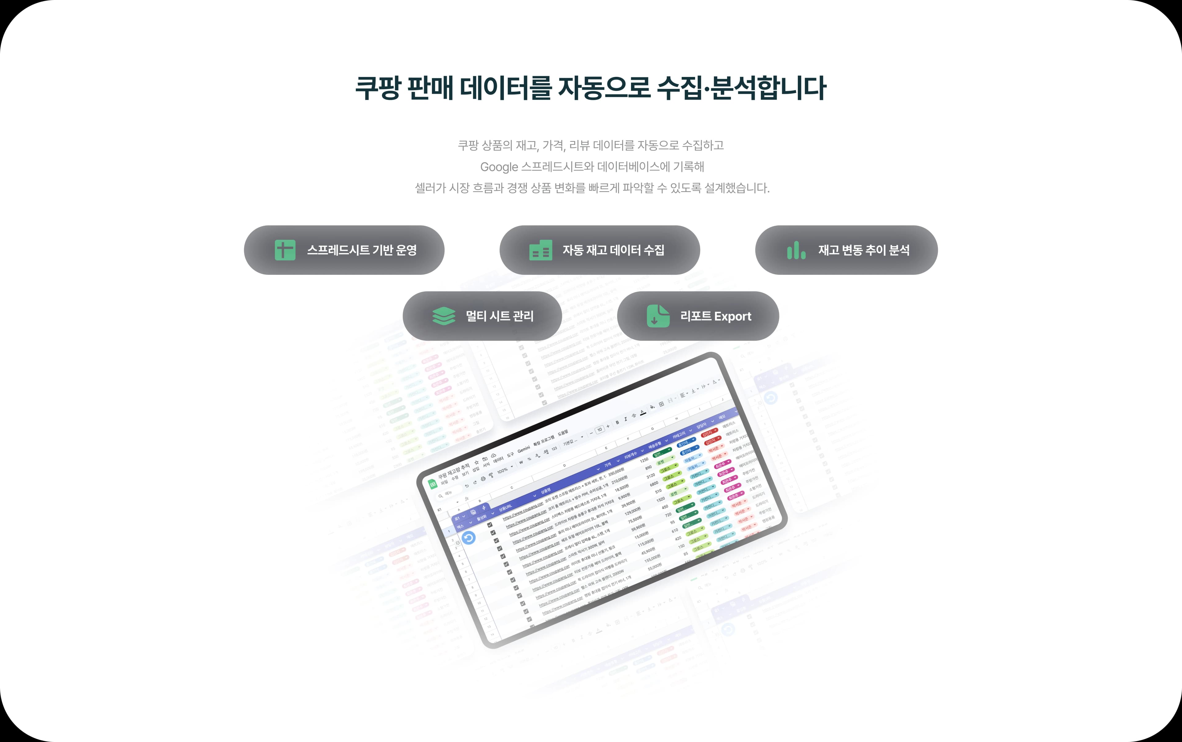 쿠팡 판매 데이터 자동 수집·분석